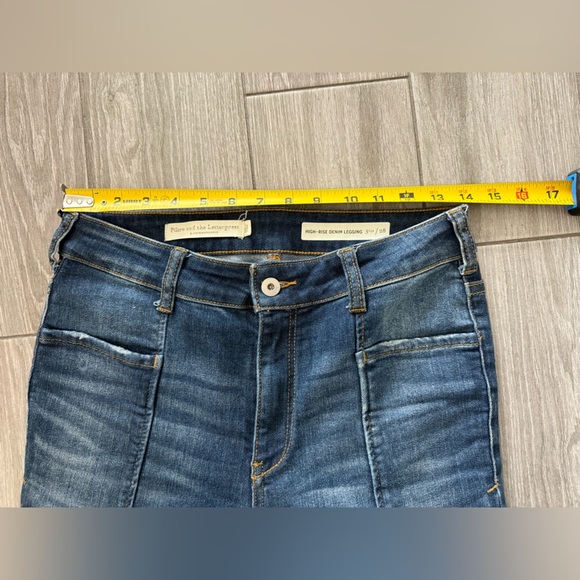 Pilcro and the letterpress|Anthro high rise denim leggings,medium wash jeans••28 - Picture 15 of 16